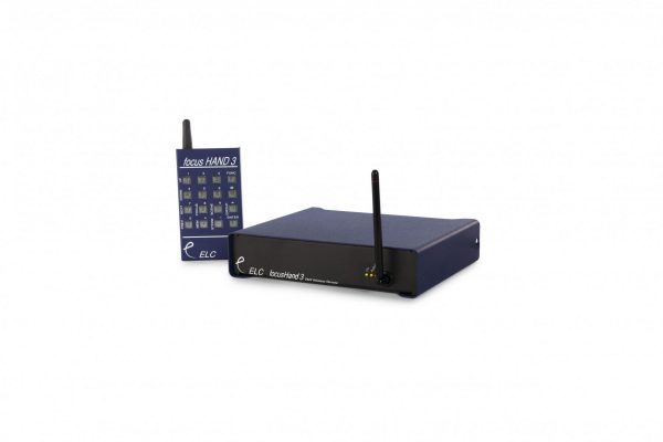 ELC dmx control and distribution and network equipment. Focus Hand 3. DMX over IP, Artnet, sACN and Shownet protocols.
